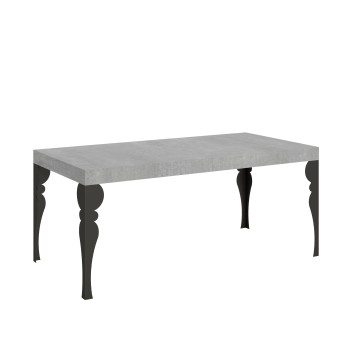 Table Paxon Anthracite - Table extensible 90x180/440 cm Paxon Frêne Blanc structure Anthracite