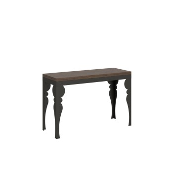 Paxon Double Table - Table ouvrante 120/200x45/90 cm Paxon Double Chêne Nature Structure Anthracite