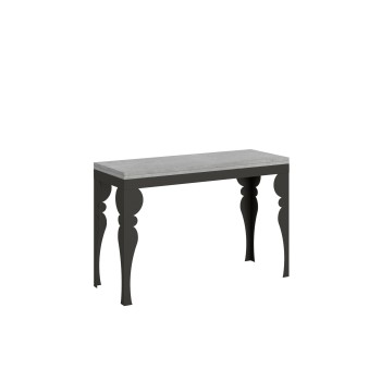 Paxon Double Table - Table ouvrante 120/200x45/90 cm Paxon Double Chêne Nature Structure Anthracite