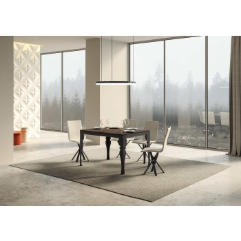 Table Paxon Evolution Anthracite - Table extensible 90x120/224 cm Paxon Evolution Frêne Blanc Structure Anthracite