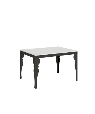 Table Paxon Evolution Anthracite - Table extensible 90x120/224 cm Paxon Evolution Frêne Blanc Structure Anthracite