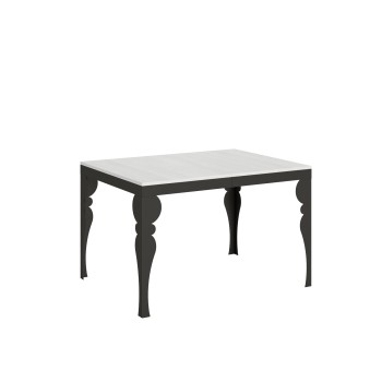 Table Paxon Evolution Anthracite - Table extensible 90x120/224 cm Paxon Evolution Frêne Blanc Structure Anthracite