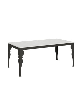 Table Paxon Evolution Anthracite - Table extensible 90x180/284 cm Paxon Evolution Frêne Blanc Structure Anthracite