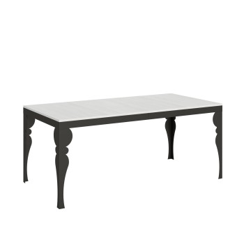 Table Paxon Evolution Anthracite - Table extensible 90x180/284 cm Paxon Evolution Frêne Blanc Structure Anthracite