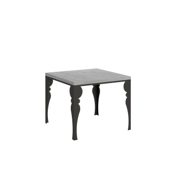 Paxon Libra Anthracite Table - Table ouvrante 90x90/180 cm Paxon Libra Chêne Nature Structure Anthracite