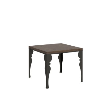 Paxon Libra Anthracite Table - Table ouvrante 90x90/180 cm Paxon Libra Chêne Nature Structure Anthracite