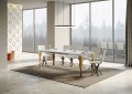 Table extensible 90x130/234 cm structure Paxon Gold