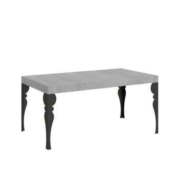 Table Paxon Premium Anthracite - Table extensible 90X120/224 cm Paxon Premium Frêne Blanc Structure Anthracite