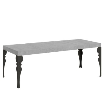 Table Paxon Premium Anthracite - Table extensible 90x160/264 cm Paxon Premium Frêne Blanc Structure Anthracite