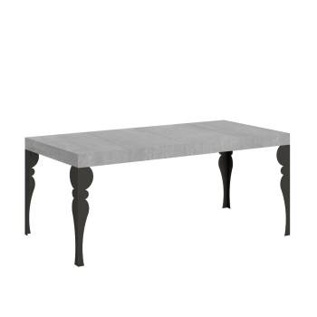 Table Paxon Premium Anthracite - Table extensible 90x90/246 cm Paxon Premium Frêne Blanc structure Anthracite