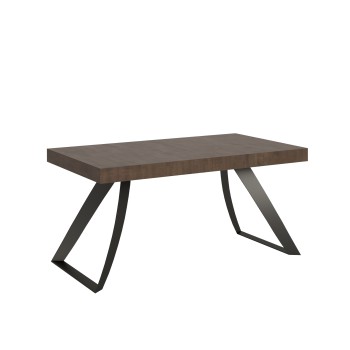 Table Proxy Anthracite - Table extensible 90x160/264 cm Proxy Frêne Blanc Structure Anthracite