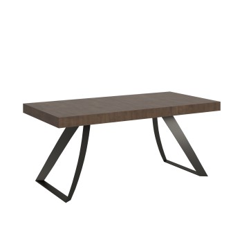 Table Proxy Anthracite - Table extensible 90x180/284 cm Proxy Frêne Blanc Structure Anthracite