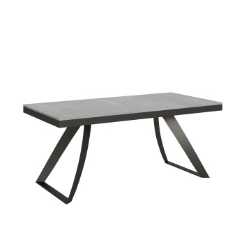 Table Proy Evolution Anthracite - Table extensible 90x180/284 cm Proxy Evolution Frêne Blanc structure Anthracite