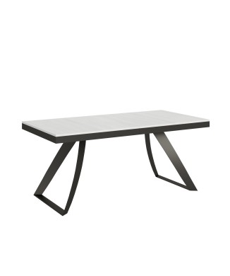 Table Proy Evolution Anthracite - Table extensible 90x180/284 cm Proxy Evolution Frêne Blanc structure Anthracite