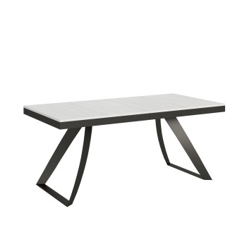 Table Proy Evolution Anthracite - Table extensible 90x180/284 cm Proxy Evolution Frêne Blanc structure Anthracite