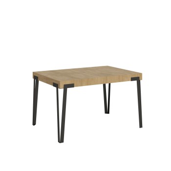 Table Rio - Table extensible 90x130/234 cm Rio Frêne Blanc structure Anthracite