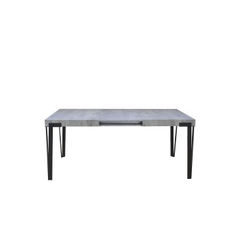 Table Rio - Table extensible 90x130/234 cm Rio Frêne Blanc structure Anthracite