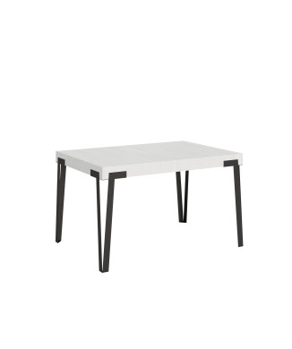 Table Rio - Table extensible 90x130/234 cm Rio Frêne Blanc structure Anthracite