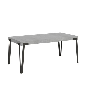 Table Rio - Table extensible 90x180/284 cm Rio Frêne Blanc structure Anthracite