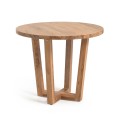 Table ronde Nahla en bois d'acacia massif finition naturelle Ø 90 cm