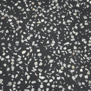 Tavolo rotondo Tella in terrazzo nero Ø 70 cmterrazzo nero Ø 70 cm