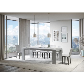 Roxell Premium Table - Table extensible 90x120/224 cm Roxell Premium Frêne Blanc