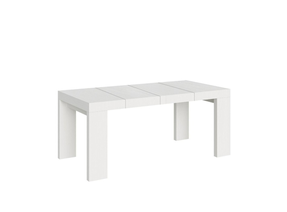 Roxell Premium Table - Table extensible 90x120/224 cm Roxell Premium Frêne Blanc