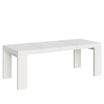 Roxell Premium Table - Table extensible 90x160/264 cm Roxell Premium Frêne Blanc