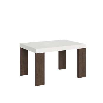 Roxell Table - Table extensible 90x130/390 cm Roxell Frêne Blanc