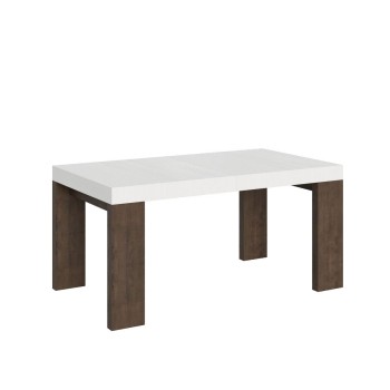 Roxell Table - Table extensible 90x160/420 cm Roxell Frêne Blanc