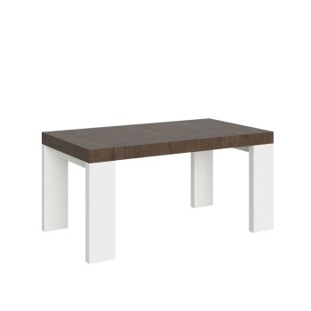 Roxell Table - Table extensible 90x160/420 cm Roxell Frêne Blanc