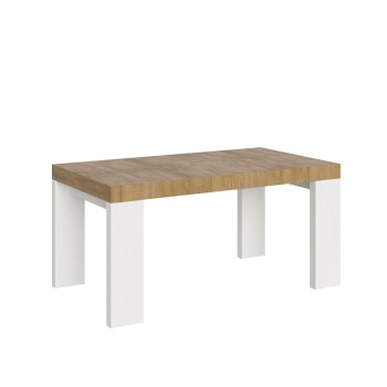 Roxell Table - Table extensible 90x160/420 cm Roxell Frêne Blanc