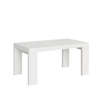 Roxell Table - Table extensible 90x160/420 cm Roxell Frêne Blanc