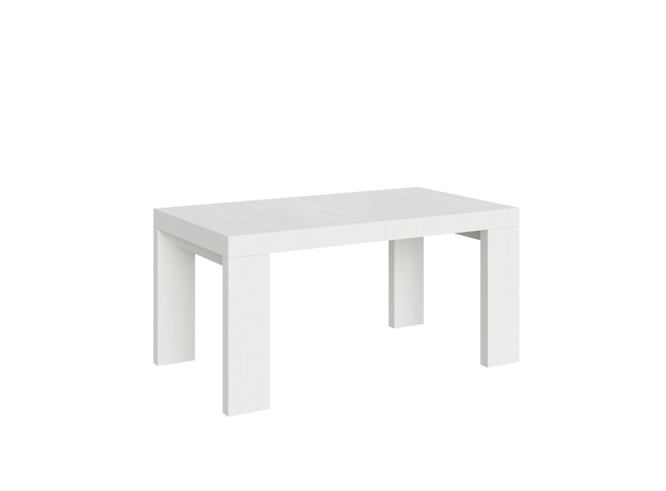 Roxell Table - Table extensible 90x160/420 cm Roxell Frêne Blanc