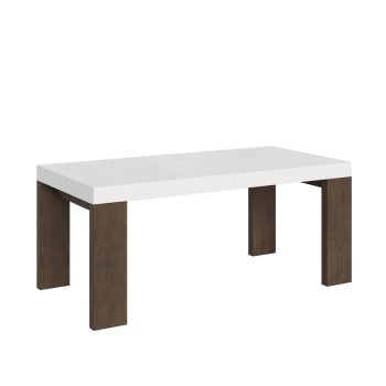 Roxell Table - Table extensible 90x180/440 cm Roxell Frêne Blanc