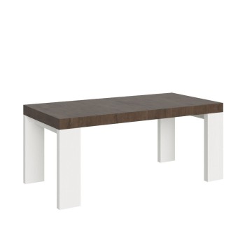 Roxell Table - Table extensible 90x180/440 cm Roxell Frêne Blanc