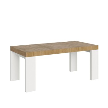 Roxell Table - Table extensible 90x180/440 cm Roxell Frêne Blanc