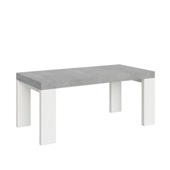 Roxell Table - Table extensible 90x180/440 cm Roxell Frêne Blanc