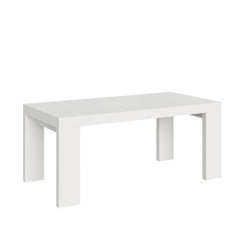 Roxell Table - Table extensible 90x180/440 cm Roxell Frêne Blanc