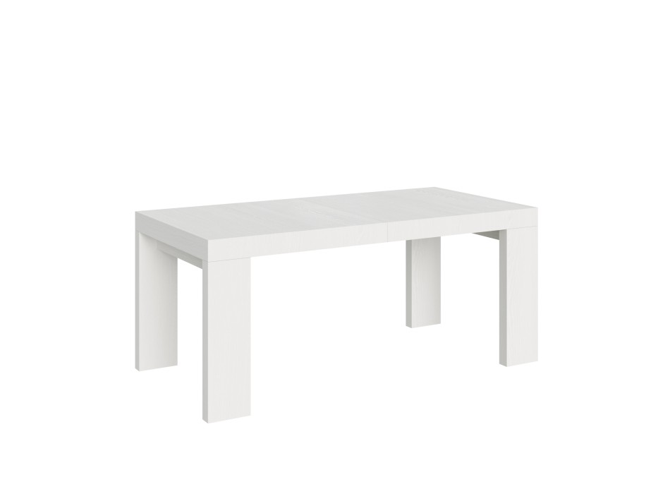 Roxell Table - Table extensible 90x180/440 cm Roxell Frêne Blanc