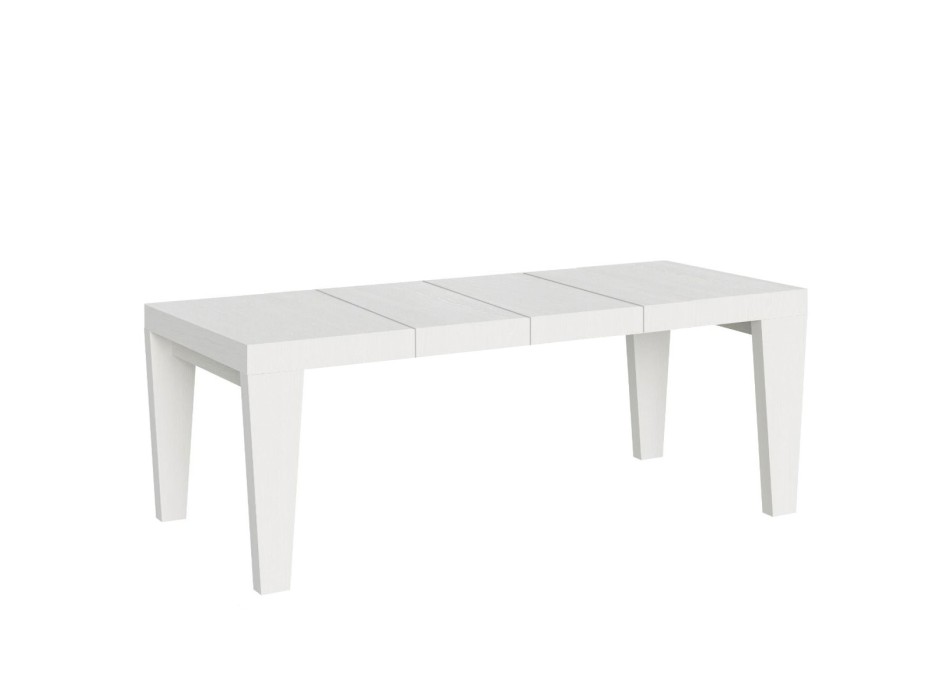 Spimbo Premium Table - Table extensible 90x160/264 cm Spimbo Premium Frêne Blanc