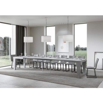 Spimbo Table - Table extensible 90x130/390 cm Spimbo Frêne Blanc