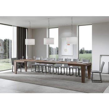 Spimbo Table - Table extensible 90x130/390 cm Spimbo Frêne Blanc