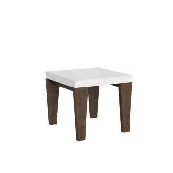 Spimbo Table - Table extensible 90x90/246 cm Spimbo Frêne Blanc