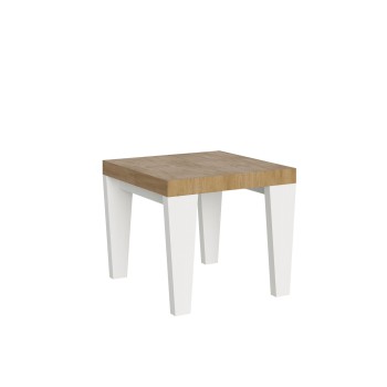 Spimbo Table - Table extensible 90x90/246 cm Spimbo Frêne Blanc