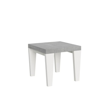 Spimbo Table - Table extensible 90x90/246 cm Spimbo Frêne Blanc