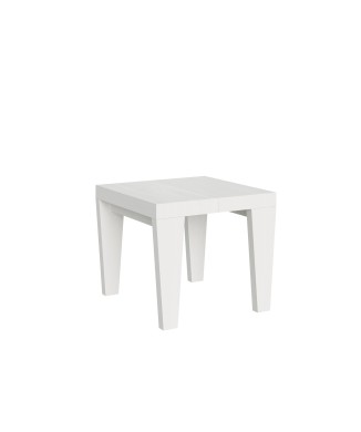 Spimbo Table - Table extensible 90x90/246 cm Spimbo Frêne Blanc