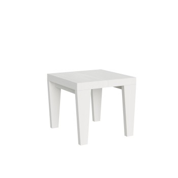 Spimbo Table - Table extensible 90x90/246 cm Spimbo Frêne Blanc