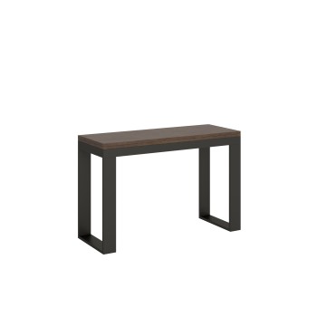 Tecno Double Table - Table ouvrante 120/200x45/90 cm Tecno Double Chêne Nature Structure Anthracite