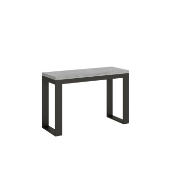 Tecno Double Table - Table ouvrante 120/200x45/90 cm Tecno Double Chêne Nature Structure Anthracite